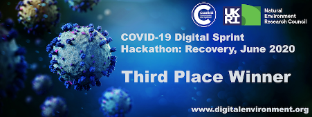 Badge for third place winner in COVID-19 Digital Sprint Hackathon